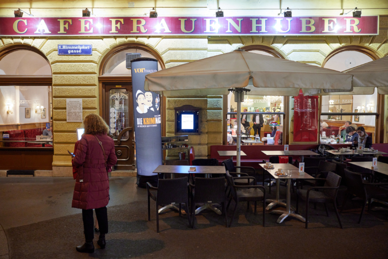 Bei der Kriminacht immer eine beliebte Location: Das Café Frauenhuber.